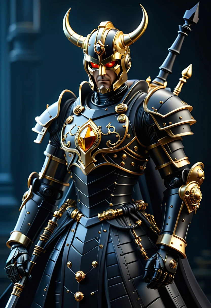 an elegant complex bio mechanical chess king onyx and gold, intricate details, 3d style, cyborg style, Movie Still, Leonardo Style, Macro Realism Style, Macro photography, close-up, hyper detailed, trending on artstation, sharp focus, studio photo, intricate details, highly detailed, 8k