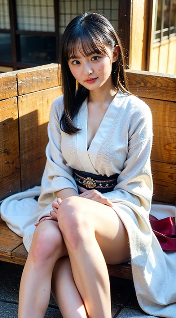 masterpiece, highest quality, 4K, Ultra-high resolution, mishoujo, Painting, Beautiful eyes and fine face, figure, Beautiful details, high resolution figure, Shine_white_particle, One girl, Small breasts、Large Breasts、High 、Japanese、Japanese Idols、A kind smile、