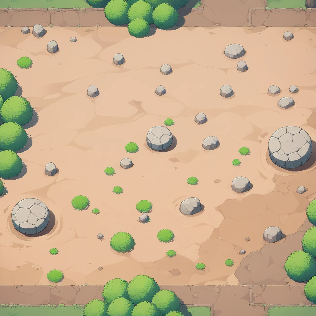 retro video game style,pixelated pastel colors,8-bit characters,blocky shapes,sharp lines,detailed shading,classic gaming vibe,nostalgic atmosphere,classic arcade games,masterpiece:1.2,ultra-detailed,illustration style, 2d texture, clay texture, stone texture, 4 k seamless mud texture, video game texture, dirt texture, tileset, game tiles, clay material, flat texture, grass, trees, rock texture, rocky ground, forest, topdown view, game texture, game art, ground very detailed, dirt, floor texture, tileable texture, flowers, bushes, shrubs, intricate ground stone, top down view, 3/4th perspective
