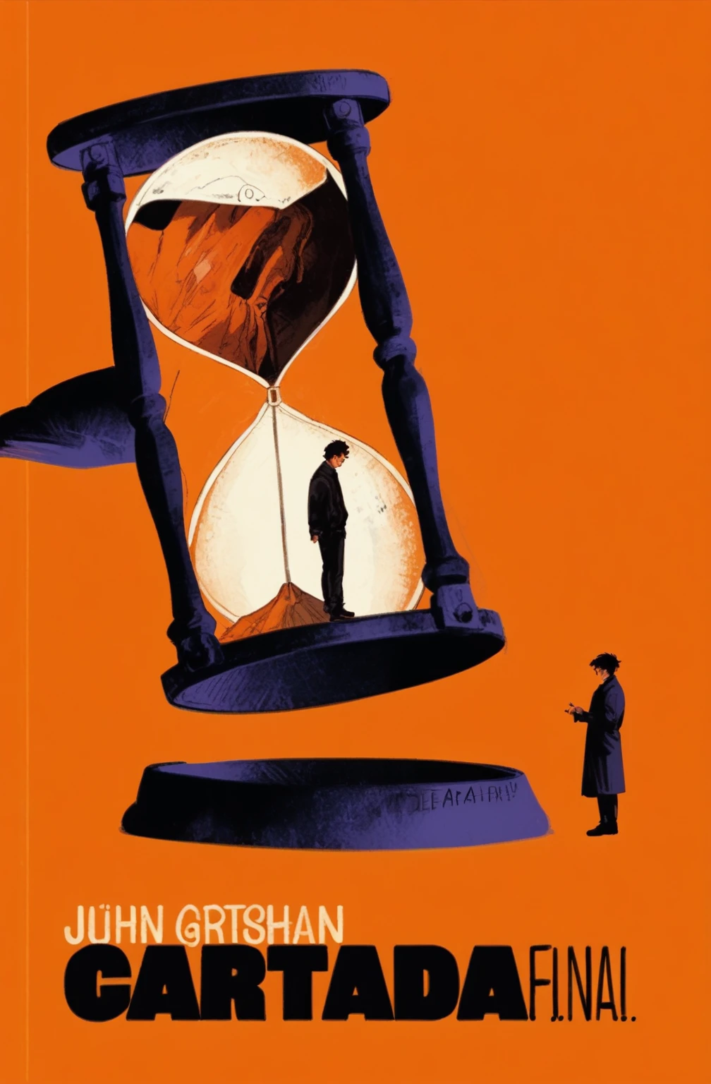 score_9, score_8_up, score_7_up, score_6_up, score_5_up, score_4_up,   wh33z13, arafed image of a man standing in front of a hourglass