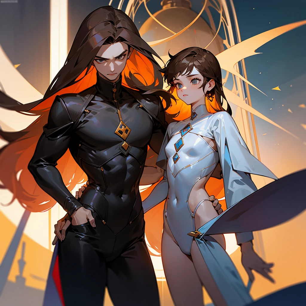 Connor: Russian age man 17 yomach 1.78, He has a medium build with an inverted triangle body type., his hair is dark gray with a long hair. With trinidad: Russian teenage woman 16rs old, stomac build (A lot) with hourglass-shaped body, long brown hair and light brown in the center of his hair, it reaches almost to his hips, two persons Connor and Trinidad his scholars, and connor his boyfriend the Trinidad