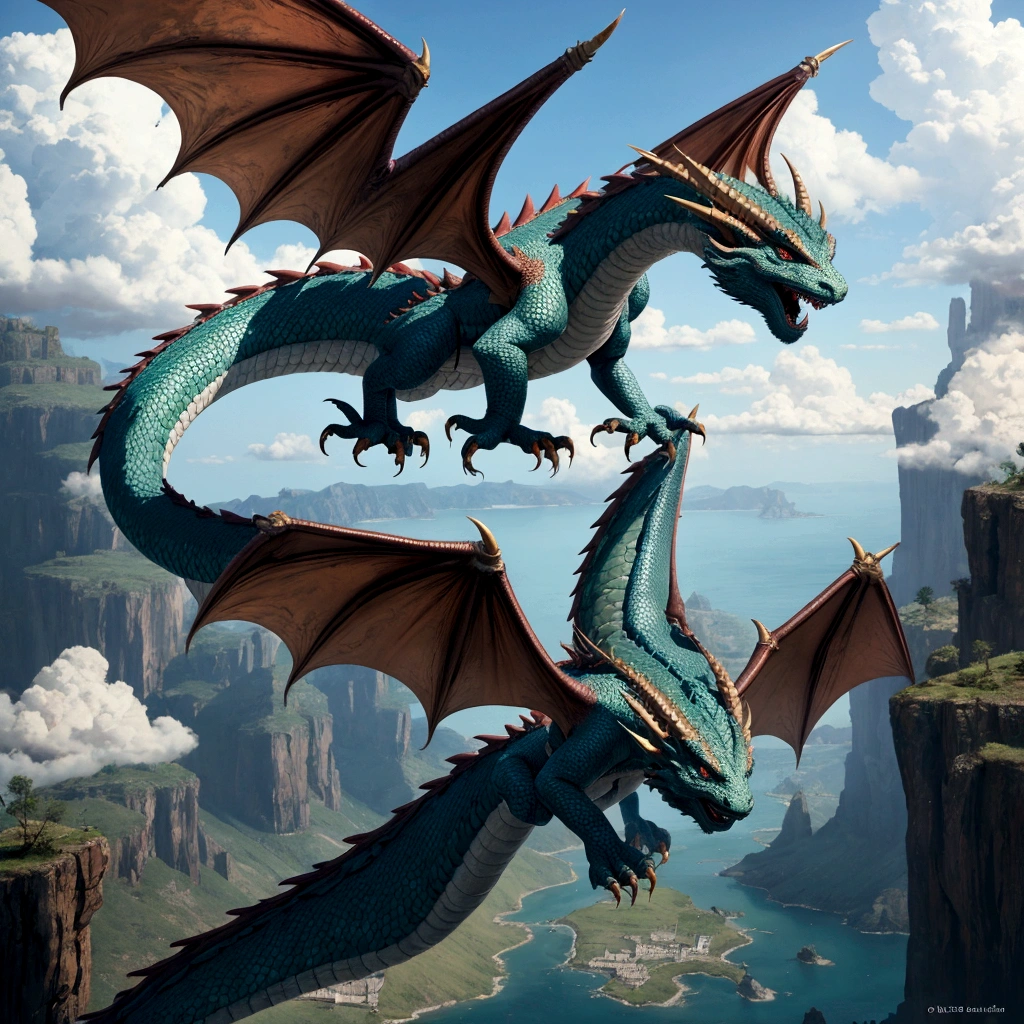 dragon flying 