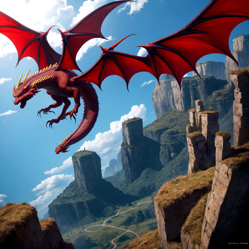 dragon flying