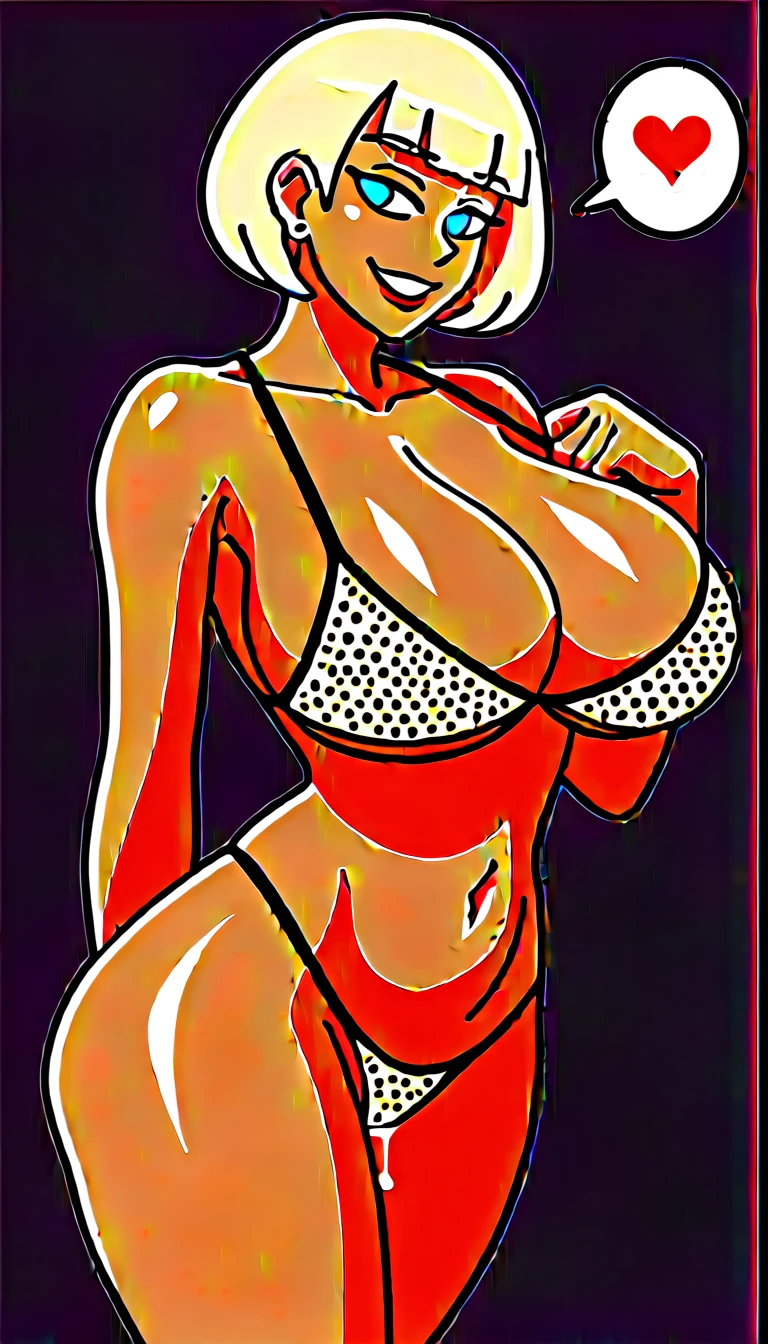 score_9, score_8_up, score_7_up, score_6_up, black background, sunset,
BREAK
source_anime,
BREAK
1girl, gyaru, blue eyes, blonde hair, short hair, elect big nipple, huge breasts, smile, spoken heart,
tied blouse, blouse, cleavage, leopard print bra, leopard print thong, hotpants,
tall, leggy, glistened skin, oiled skin, shiny skin, heavy breathing, wide hips, tight waist, thick thighs,
pussy juice, pussy,
standing,