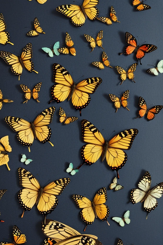 Create layouts. Of butterflies