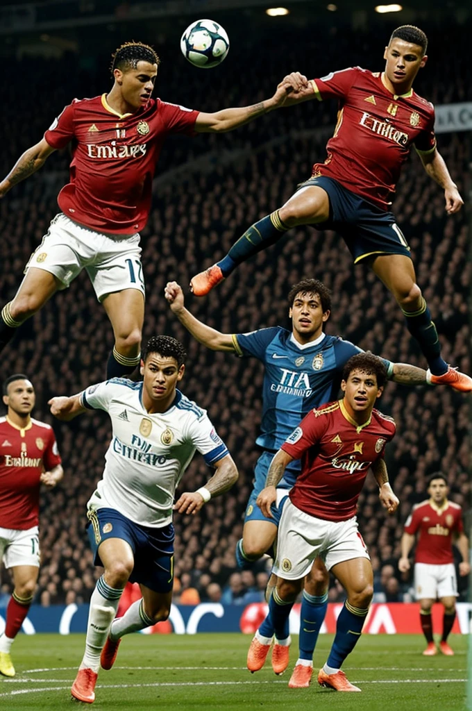 The Messiah , Cristianl Ronaldo, Neymar, first,and Maradona, playing