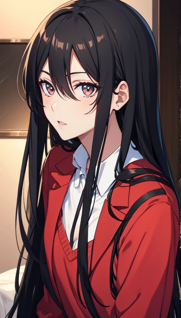 male character long black hair in darker style
Estilo anime