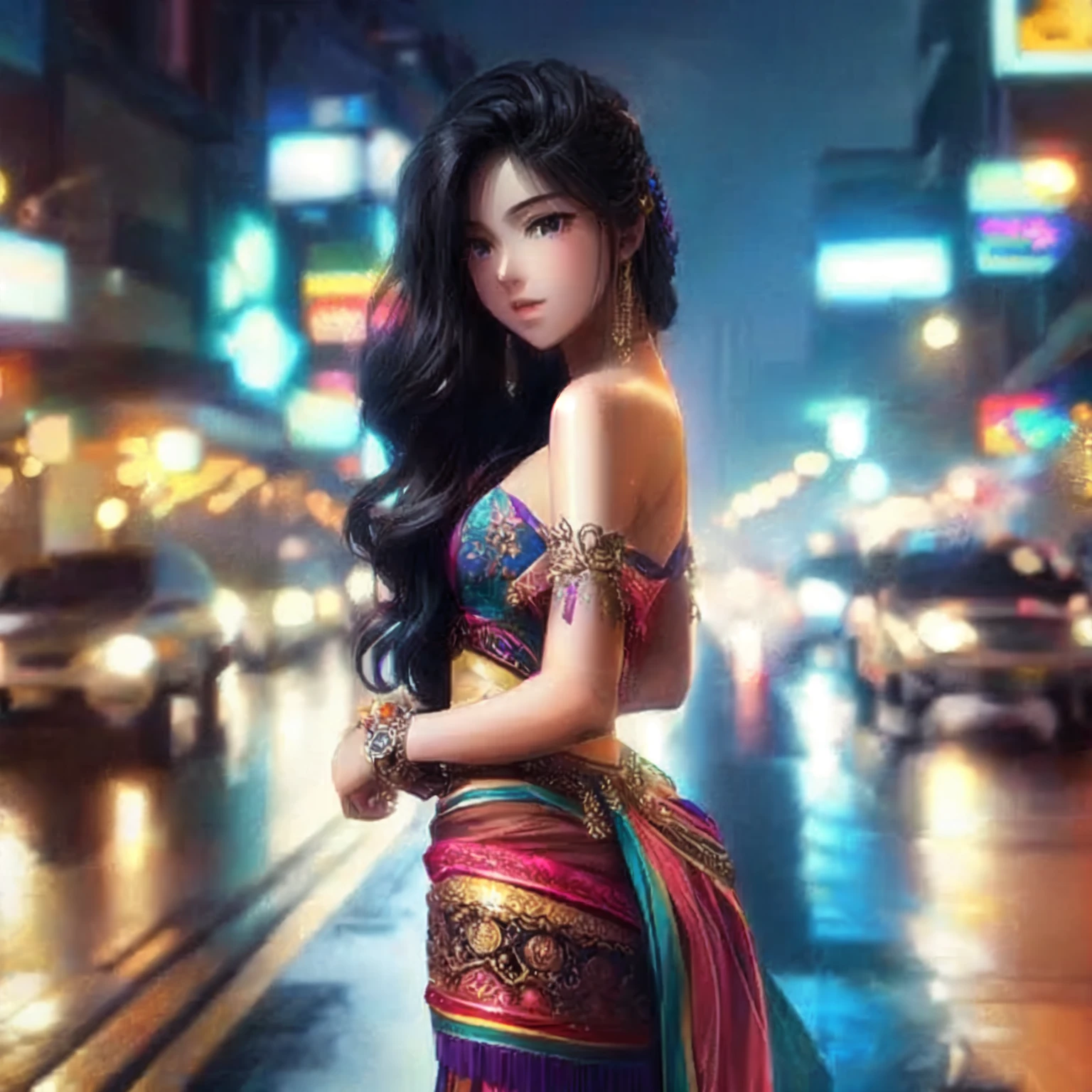 Beautiful pictures, 84K resolution. , anime style , Watch fantasy