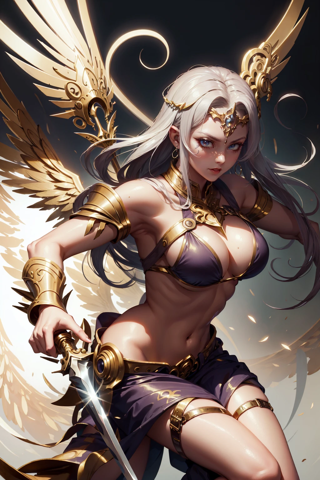 golden swordsman angel, sexly