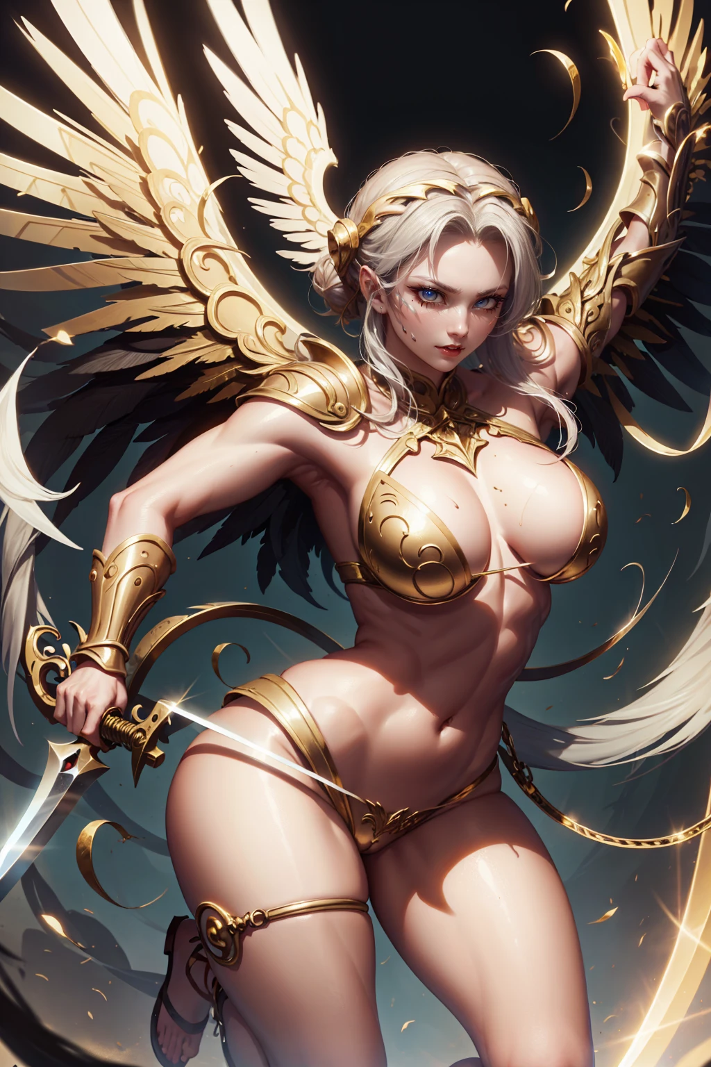 golden swordsman angel, sexly