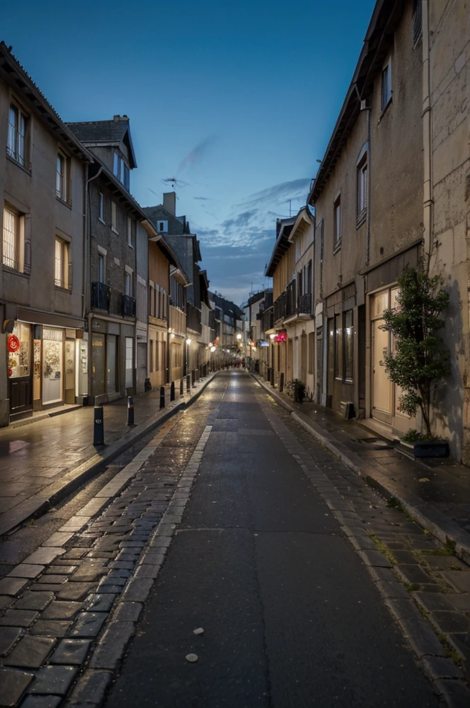 photo d'une rue avec de la foule vu en trois-quarts 
