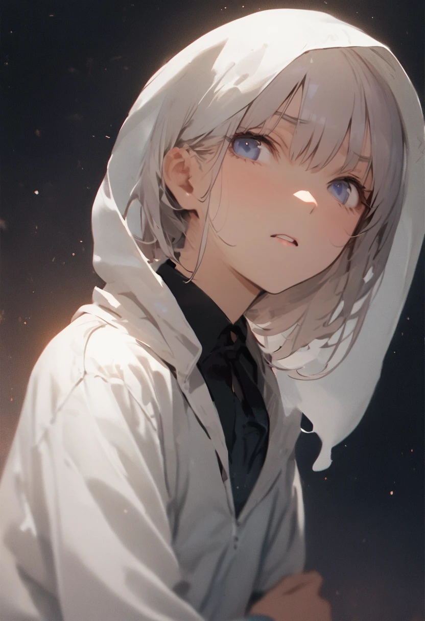 Ghost photos、ghost、Girl、Girl、Short、Younger、Lower school year、Baby Face、flat chest、Both eyes open、Glaring、Dynamic Angle、masterpiece、best quality、ultra-detail