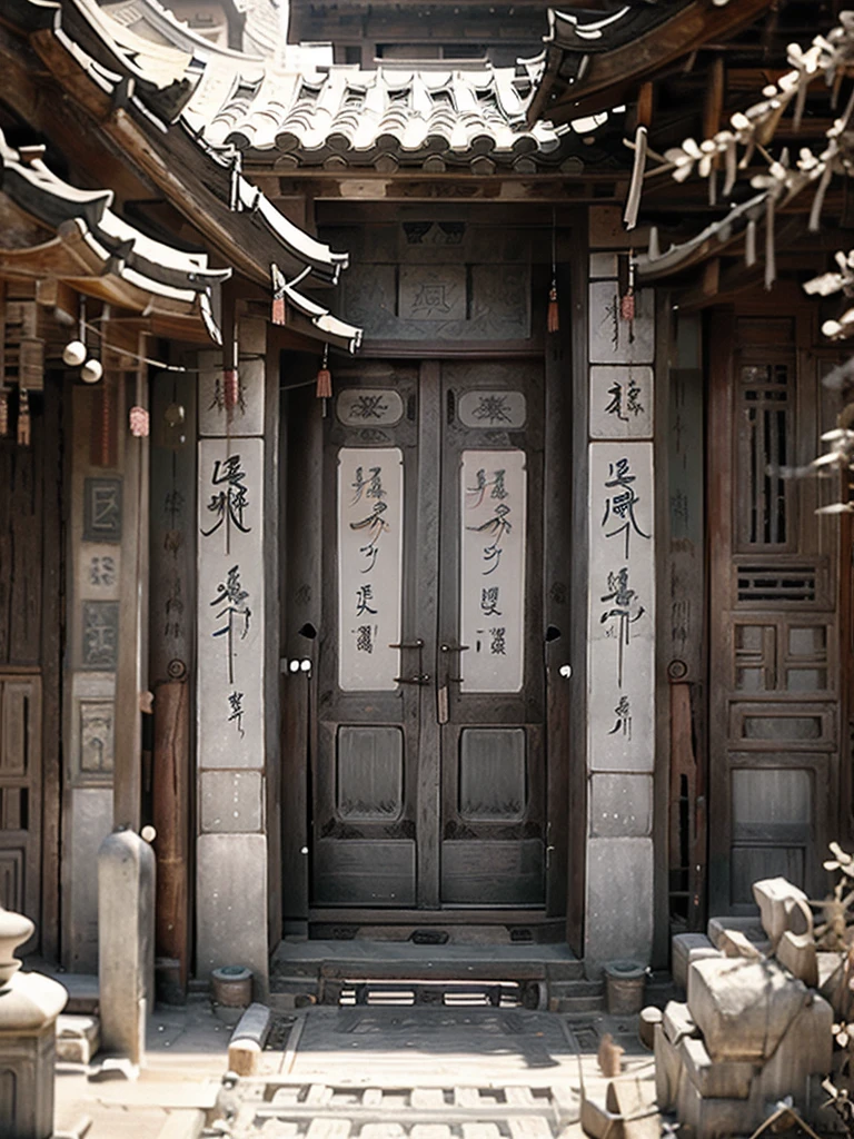 A gray tone,antiquity,National Trend,Background picture of exhibition board in Chinese painting style