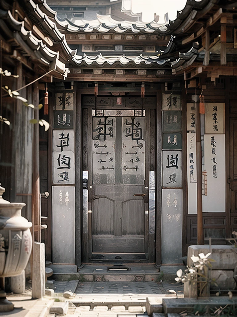 A gray tone，antiquity，National Trend，Background picture of exhibition board in Chinese painting style