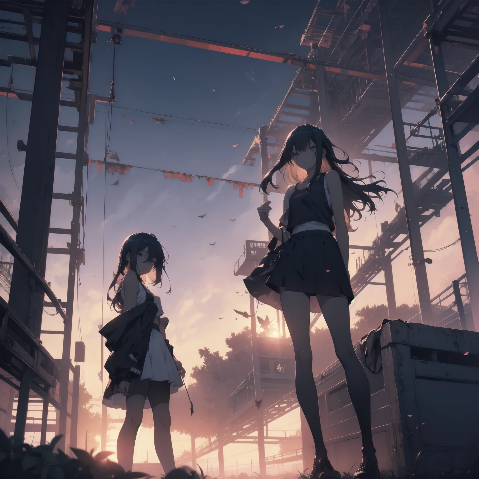 ultra-absurdres-Top quality by artist God, ultra-detailed, high resolution, anime moe artstyle, best anime 8k konachan wallpaper, pixiv contest winner, pool:2810, perfect anatomy,break, 1girl, tank top, (Detailed Lighting), (Detailed background),outdoors. break,super detailed skin, Best cinematic lighting powered by famous artist, 8k,beauty illustration,photoshop_(medium),very aesthetic,break,((artist:toosaka_asagi )), artist:clamp ,artist:carnelian ,artist:kantoku ,