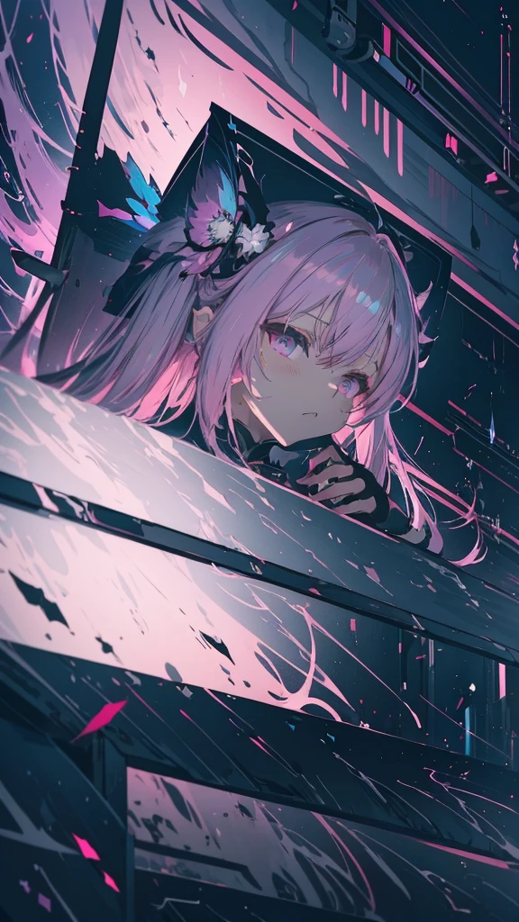 Anime girl with long pink hair touching her face with her hands, Detailed Key Anime Art, Dark brown and vermilion, From Arknights, | Anime with attention to detail, Rias Gremory, Guilty Crown, ( ( ( yoshinari yoh ) ) ), Cinematic | | Very anime-like, Ethereal Anime, Detailed anime artwork, Nightcore, anime style like fate/Stay Night
