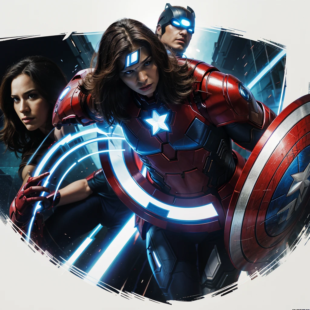 Draw an illustration for the Avengers comic