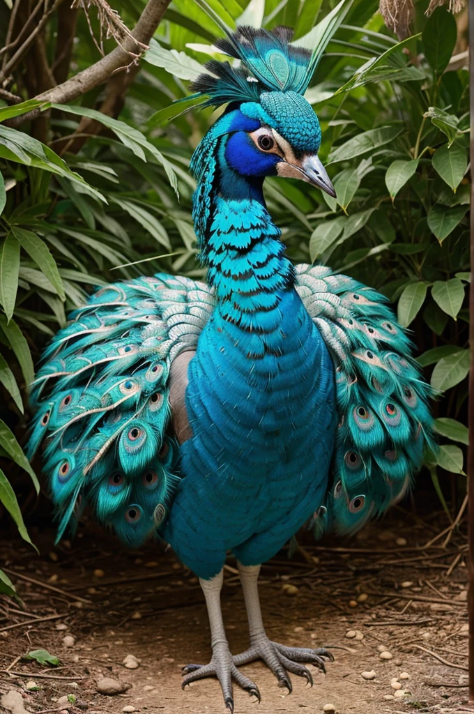 Hansika Motwani is a peafowl bird, She is a bird but her head looks like girl, from neck to full body looks like peafowl bird. peafowl legs, peafowl wings. Bird body, peafowl body, perfect picture, perfect bird, real bird, Real head replace with real peafowl head. Exact Bird. Colorful peafowl. Full body Bird. Realistic picture. She sit on her eggs.