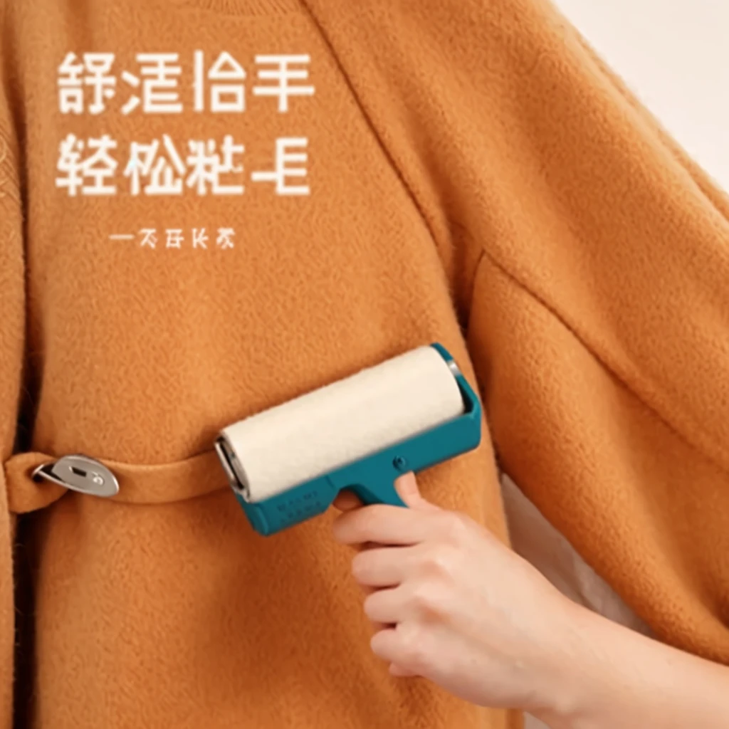 Beige short sleeves,Viscous wool,Hair,Floating hair