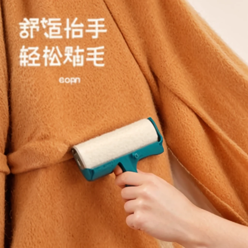 Beige short sleeves,Viscous wool,Hair,Floating hair