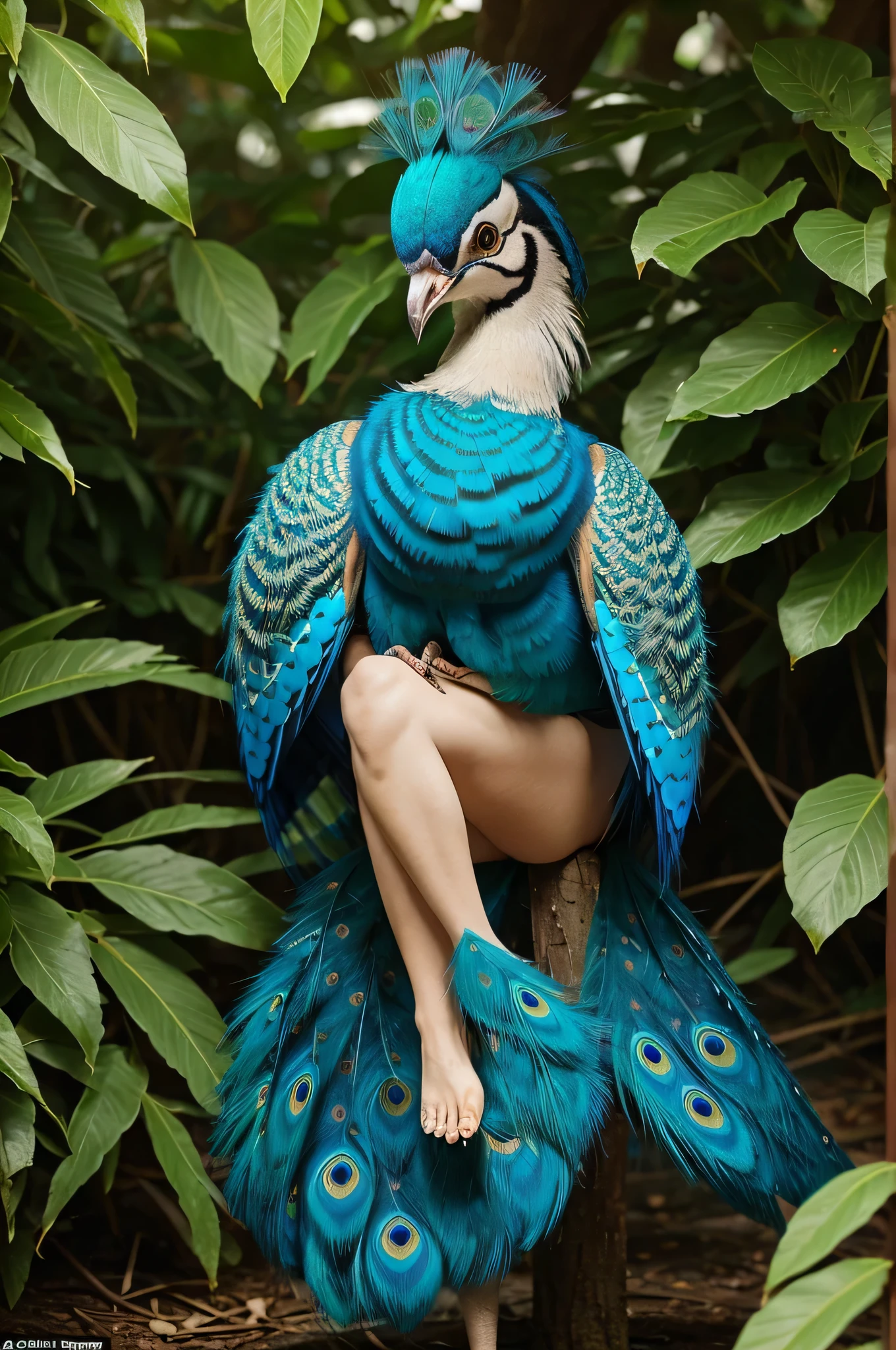 Hansika Motwani is a peafowl bird, She is a bird but her head looks like girl, from neck to full body looks like peafowl bird. peafowl legs, peafowl wings. Bird body, peafowl body,   perfect picture, perfect bird, real bird, Real head replace with real peafowl head. Exact Bird. Colorful peafowl. Full body Bird. Realistic picture. She sit on her eggs.