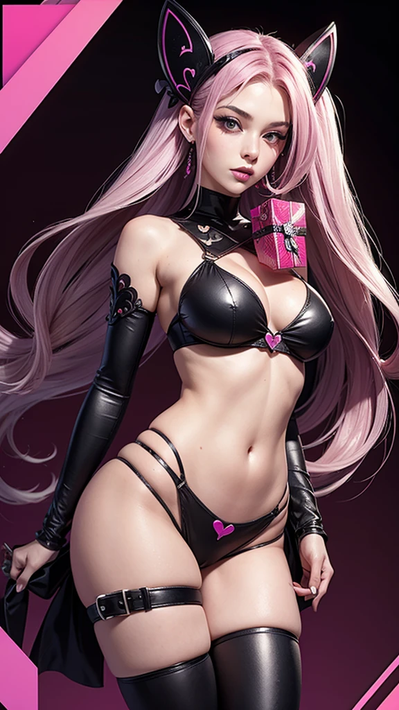 Generate a sexy Valentine image from the game Skullgirs 