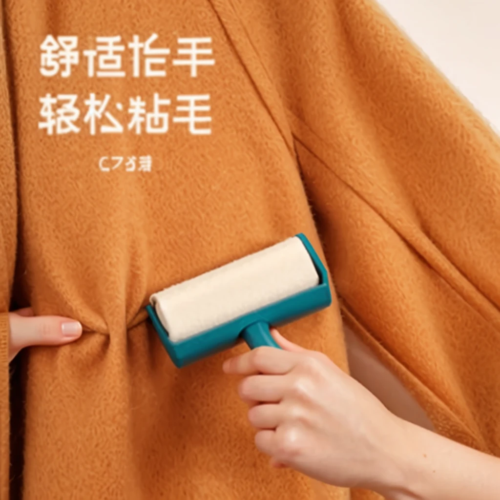 ((Beige short sleeves)),Viscous wool,Hair,Floating hair