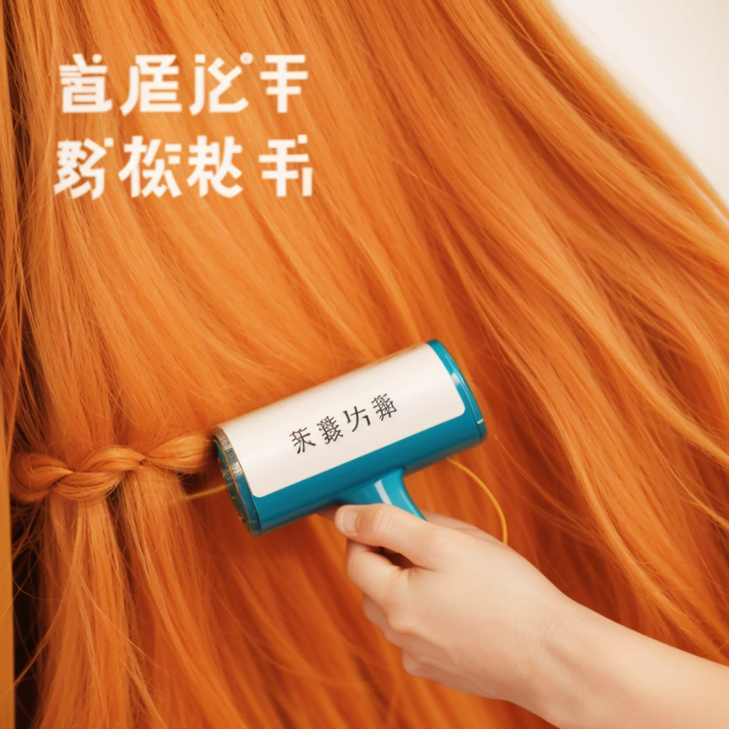 （（Viscous wool在米白色短袖上粘毛）），Viscous wool，Hair，Floating hair