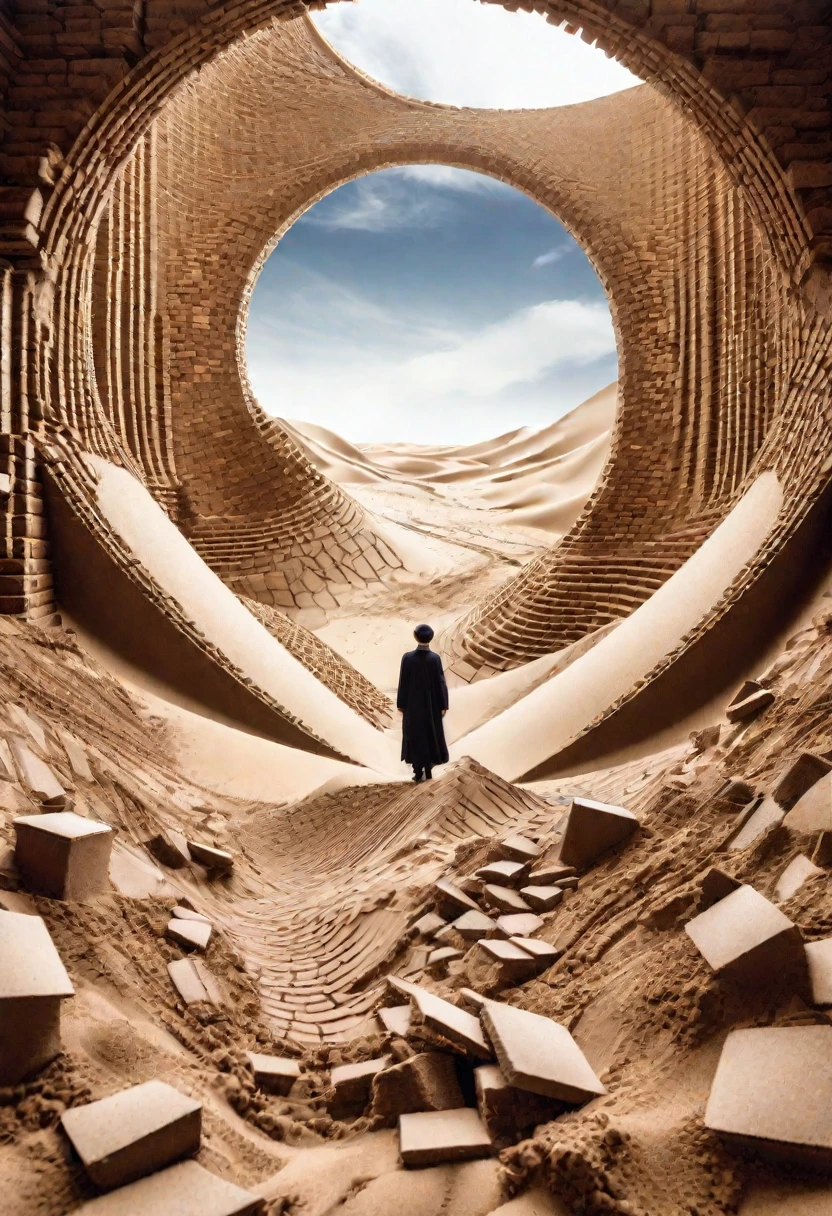Land of Sand、hourglass、Collapsed bricks