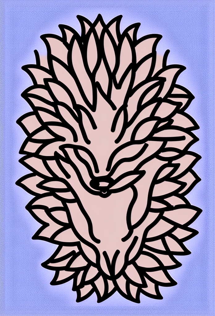 A hedgehog jumping skill icon,Game UI asset design,Dark background,Basic Background