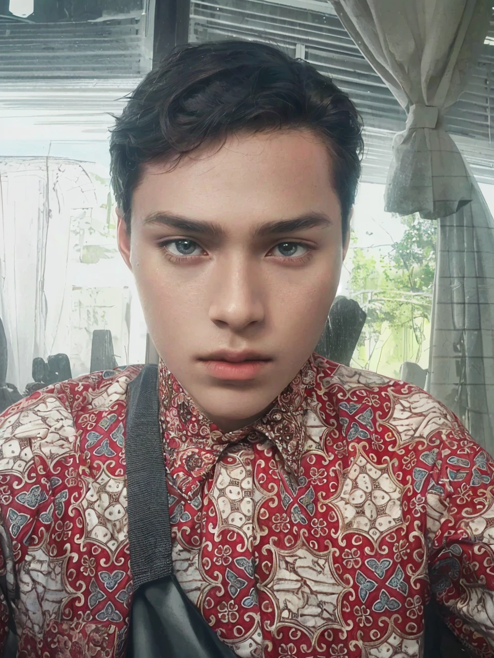 (best quality,4k,highres,masterpiece:1.2),ultra-detailed,(realistic,photorealistic,medium shot,photo-realistic:1.37),1boy about 19 years-old,lie down pose,handsome,detailed eyes,detailed lips,brown hair,cool,indifferent,bad boy,cold gaze,white T-shirt,cool pose,stunning,photography,cinematic,dark room vibe,