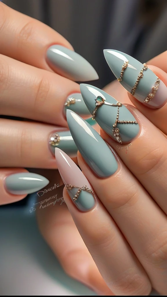 detailed manicure, intricate nail art, glossy bejeweled nails, beautiful detailed nails, delicate nail decorations, ornate nail polish patterns, glamorous nail designs, rhinestones gems on nails, ornamental nail art, luxurious nail embellishments, intricate nail accessories, opulent nail decals, extravagant nail styling, sophisticated nail fashion, exquisite nail embellishments, ornate nail embellishments, lavish nail decorations, best quality, 4k, 8k, highres, masterpiece, ultra-detailed, realistic, photorealistic, photo-realistic, studio lighting, extreme detail description, professional, vivid colors, bokeh