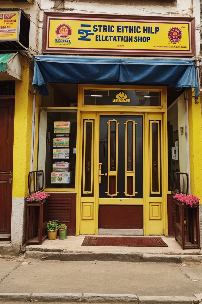 Shriram hardware electricals shop poster