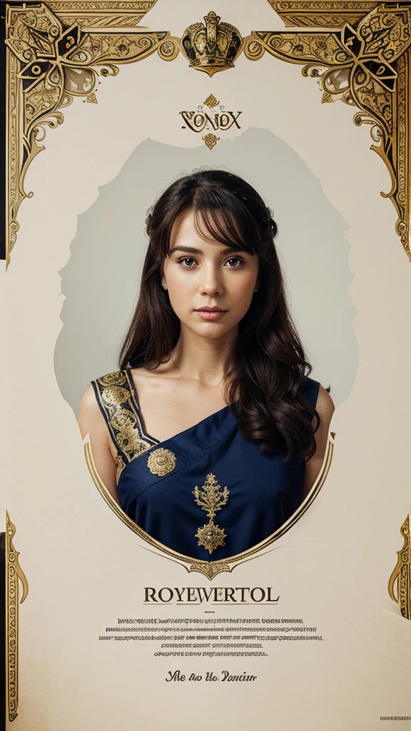Can you make me a vector of royal scroll paper