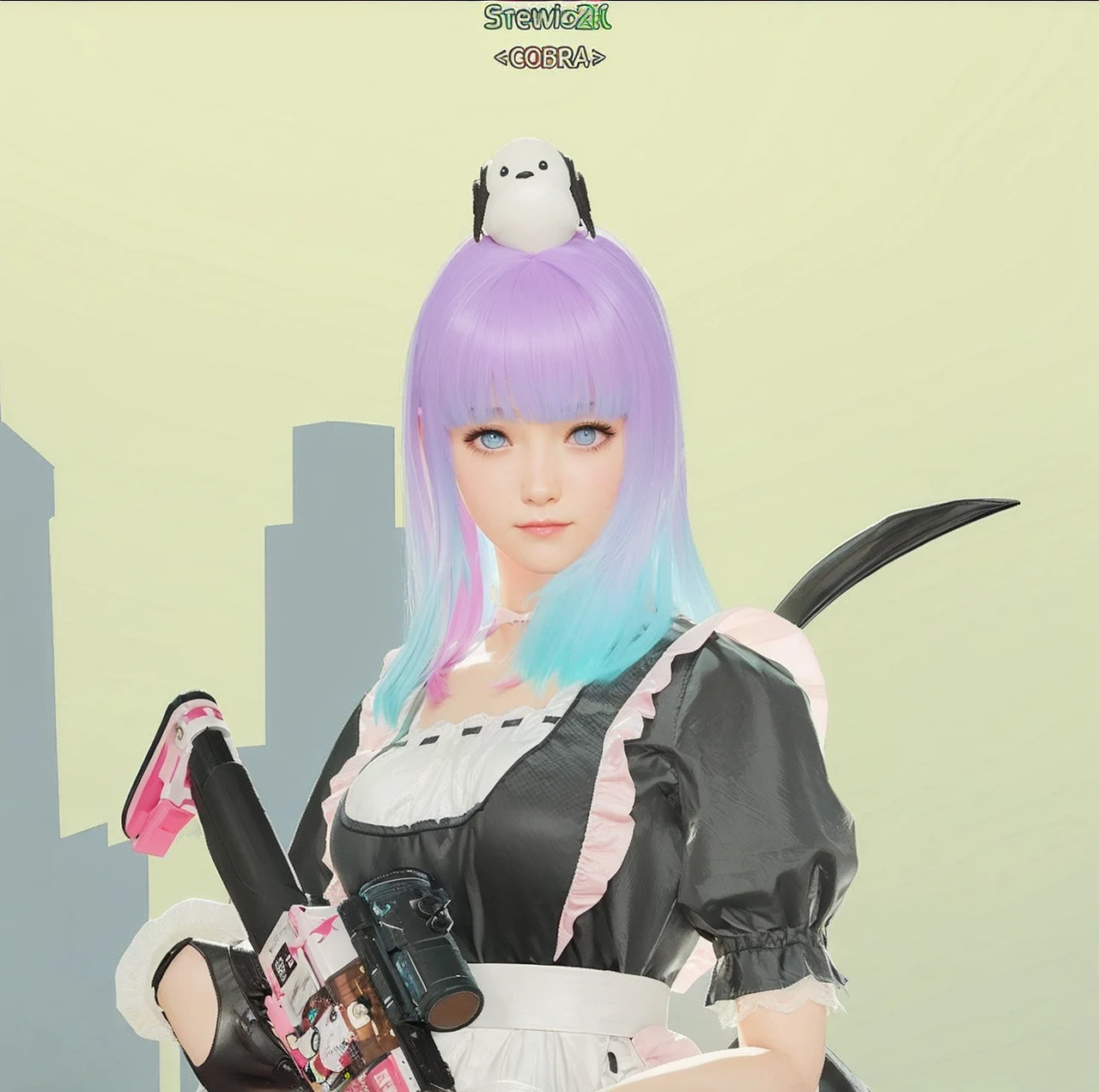 Realistic girl AI, cute face