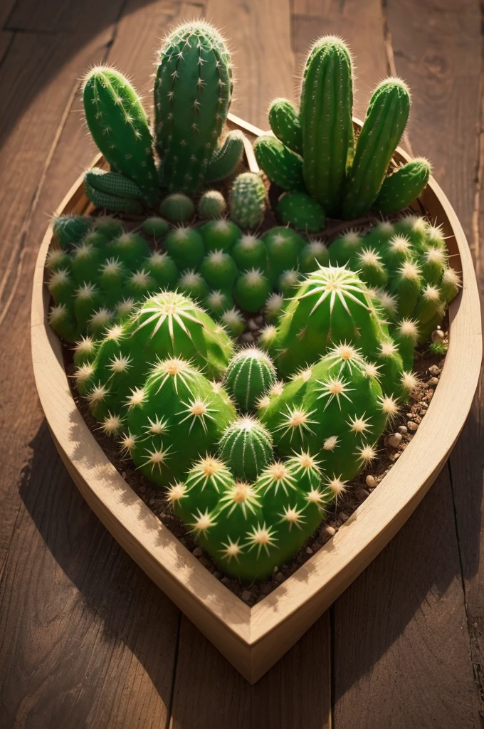 "visual identity featuring a cactus in the shape of a heart."
