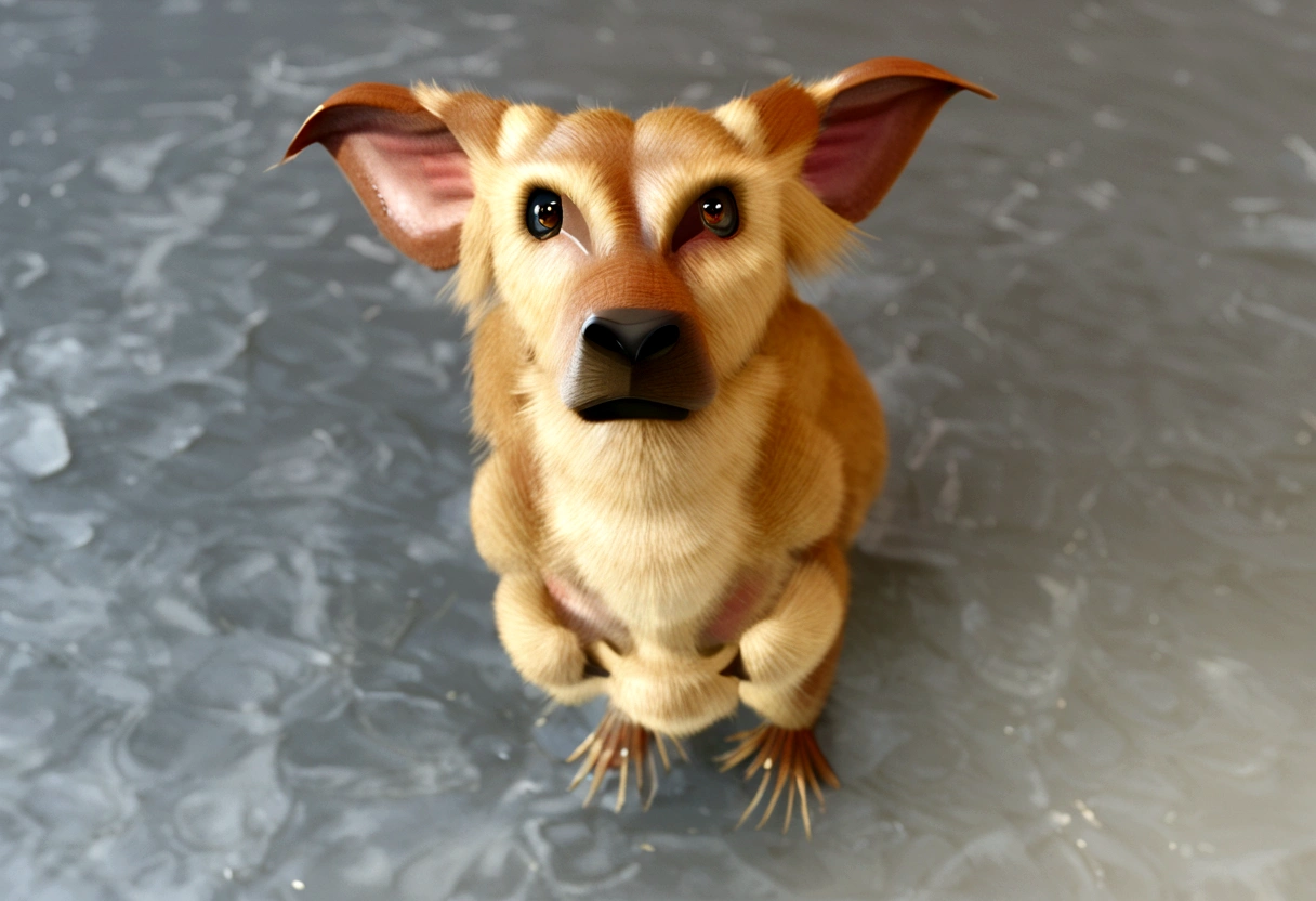 A Disney pixar 3d character
