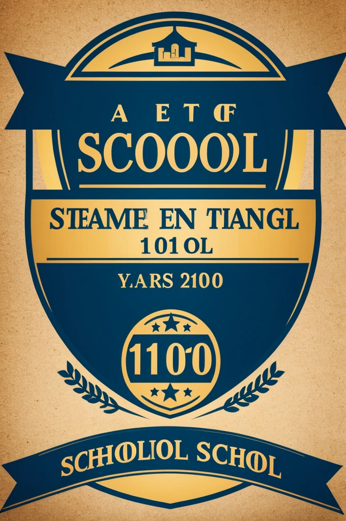 Logo 110 years school based logo