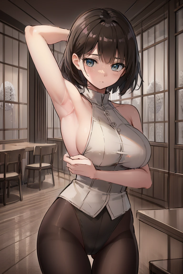 ((focus armpit)), One Girl、solo、short hair, ))、((pantyhose))、((Body stockings))、
Blake Cowboy Shot, View your viewers,
break (Tabletop:1.2), Highest quality, High resolution, unity 8k wallpaper, (figure:0.8), (Beautiful attention to detail:1.6), Highly detailed face, Perfect lighting, Highly detailed CG, (Perfect hands, Perfect Anatomy),(((Onigiri made by armpit)))slender body,large breasts,restaurant, ((hold hansmall riceball))