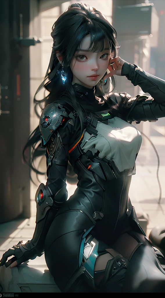 ((Best quality)), ((masterpiece)), (detailed:1.4), 3D, an image of a beautiful cyberpunk female,HDR (High Dynamic Range),Ray Tracing,NVIDIA RTX,Super-Resolution,Unreal 5,Subsurface scattering,PBR Texturing,Post-processing,Anisotropic Filtering,Depth-of-field,Maximum clarity and sharpness,Multi-layered textures,Albedo and Specular maps,Surface shading,Accurate simulation of light-material interaction,Perfect proportions,Octane Render,Two-tone lighting,Wide aperture,Low ISO,White balance,Rule of thirds,8K RAW,