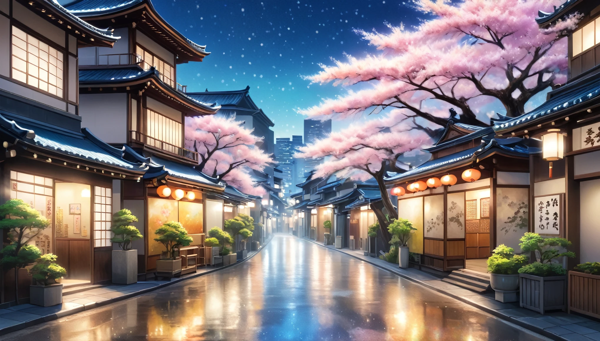 Showa era streetscape, Nostalgic Japan,Blur the background,Glitter effect,Highest quality, 8K, High resolution, masterpiece:1.2, Very detailed, Realistic:1.37, High resolution, 超High resolution, Ultra-fine painting, Very detailed, Professional, Vibrant colors
