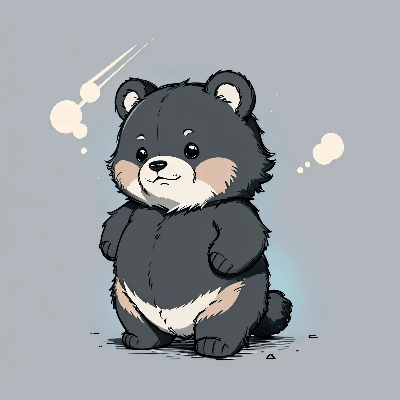Stuffed teddy Bear;Winnie the Pooh,Bear。Cartoon vector style, Simple background。Thick Line,Thick strokes。 Flat anime style, Cartoon Minimalism,, Flat illustration, cute cartoon。