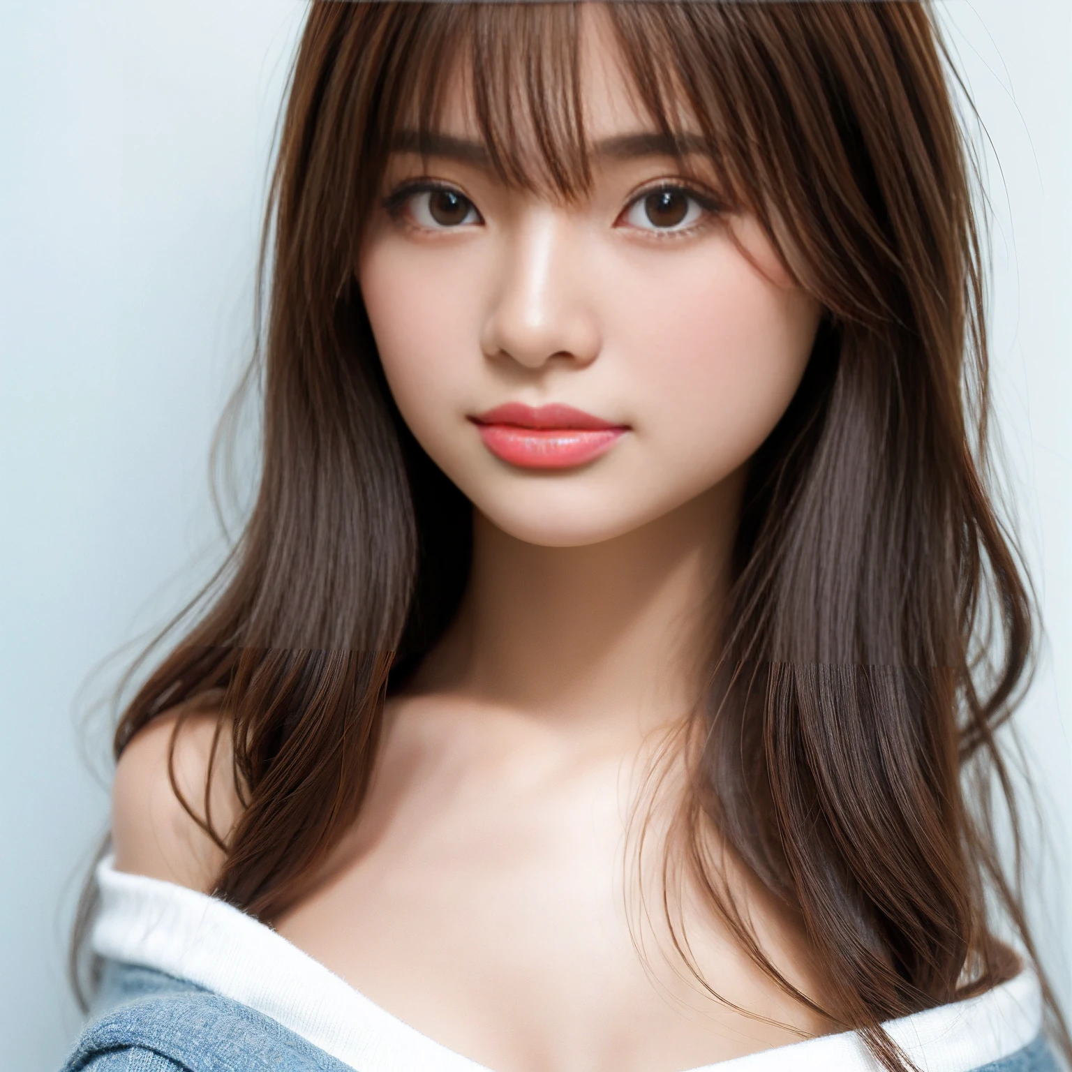 Masterpiece、Highest quality、Like the picture、Realistic、High resolution、Very detailed、Tabletop、Best image quality、Award-winning works、Cute school girl、Girl portrait photography、Glowing Skin、Brown Hair、Are standing、Sculpture Pose、(The simplest pure white background:1.1)、(Big Breasts:1.3)、(Accentuate your body lines:1.1)、Very short hair、smile、naked、、One Woman