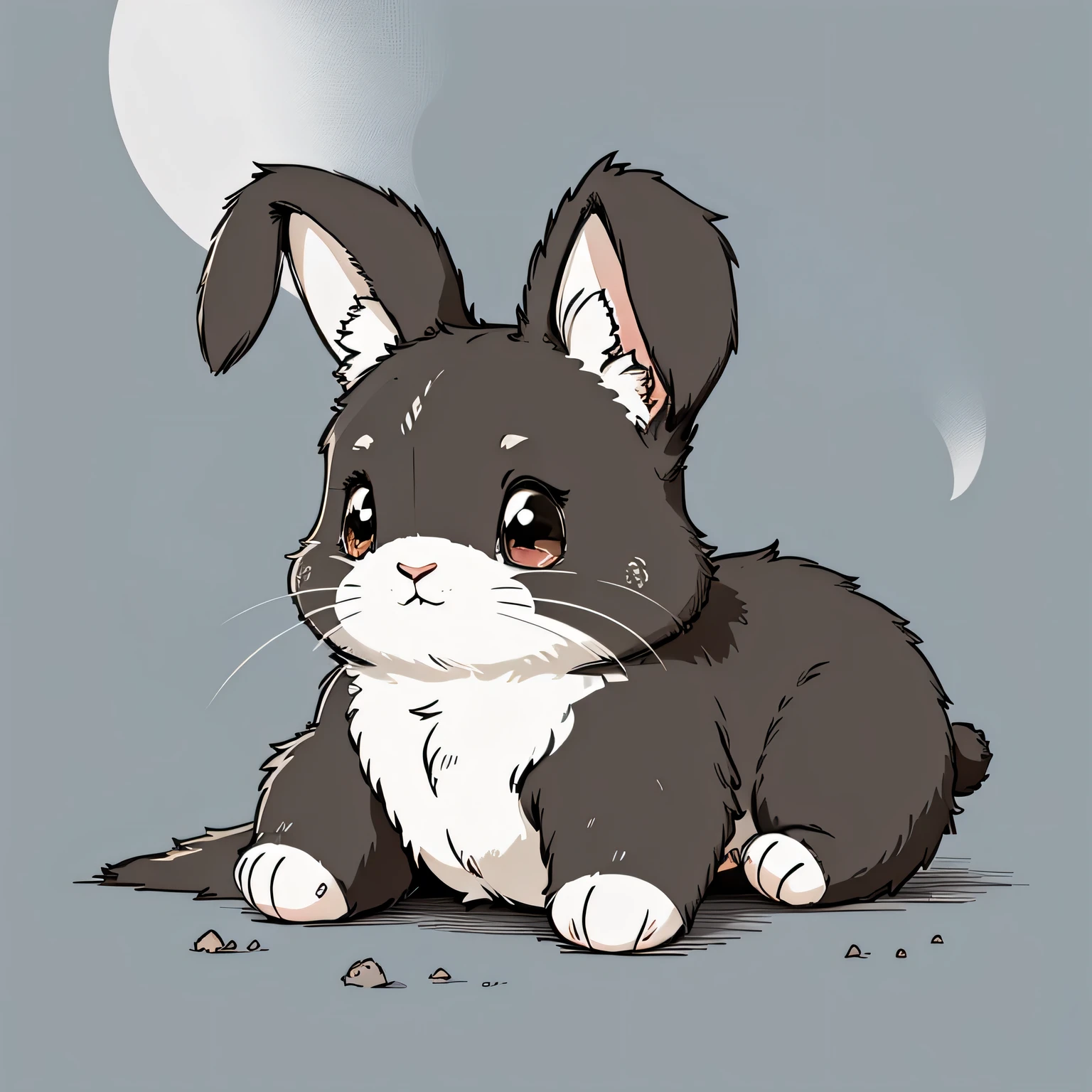 Stuffed teddy rabbit;Lop-eared rabbits。Cartoon vector style, Simple background。Thick Line,Thick strokes。 Flat anime style, Cartoon Minimalism,, Flat illustration, cute cartoon。