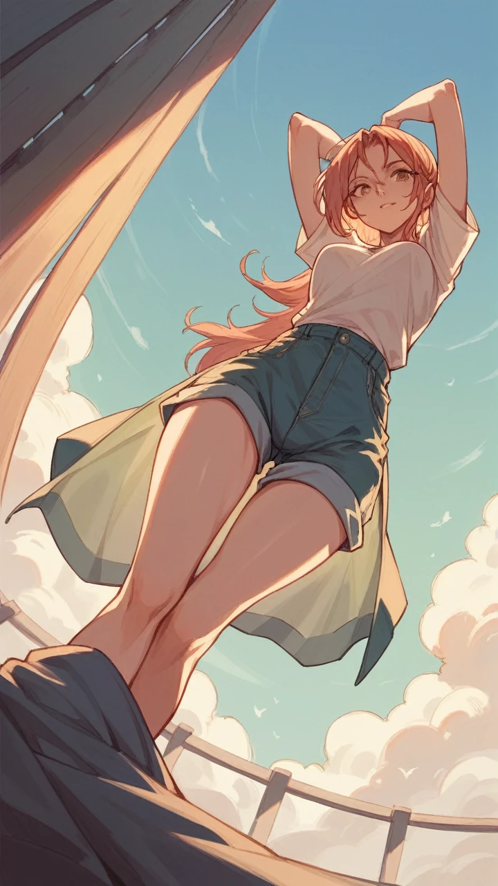1girl,sexy body,full,perspective,刁钻的perspective,From top to bottom,whole body