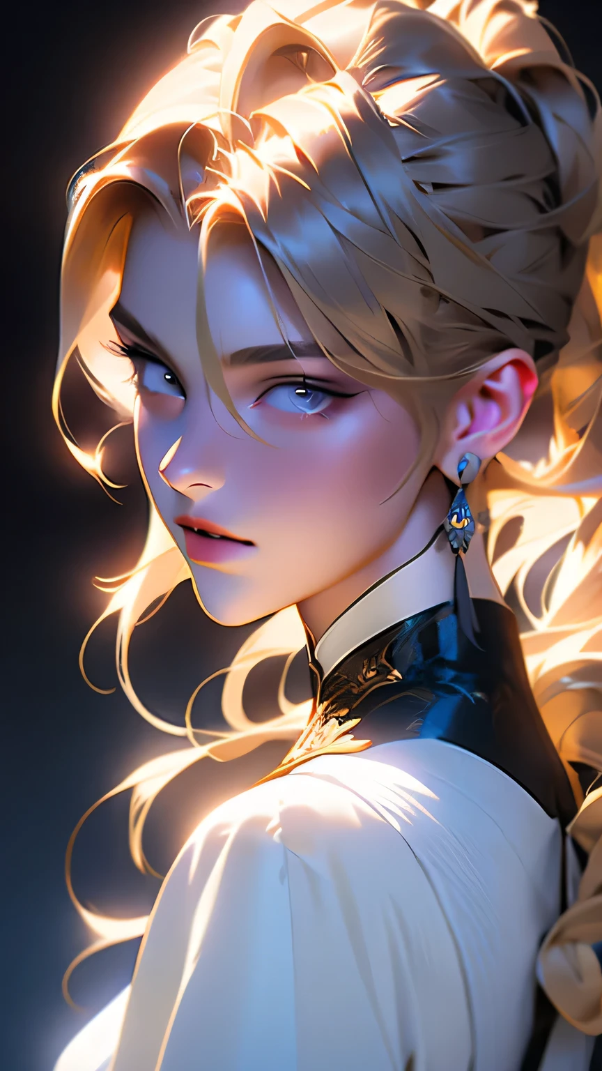 masterpiece, Highest quality, (8K wallpapers incorporating highly detailed CG), (Highest quality), (Best illustrations), (Best Shadow), (Stable Diffusion Model), Violet Evergarden, Sparkling, beautiful, victorian style bedroom, Dynamic Lighting, Written boundary depth､((Upper Body Portrait))､Portrait