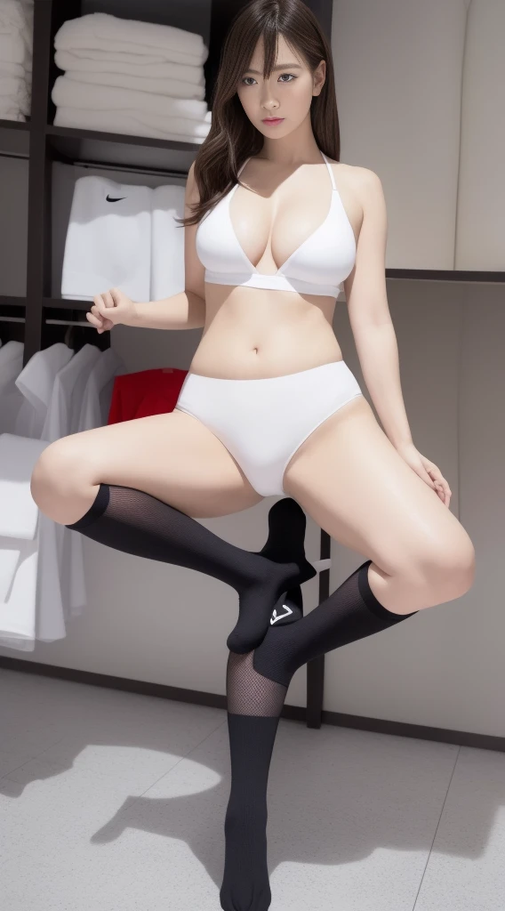 LAHO Beauty。Very sexy、Office lady with strong sexual desires。35 year old office lady、Spread-legged pose。I love sex、Sexy pose with mouth half open。The beauty of a suit、Cool beauty with big breasts that bulge out of her undershirt、career woman、Japanese Beauty。The button on her chest is about to come off、ulzzang-6500-1.1(RAW Photos:1.2)。
(Photorealistic)、(Genuine:1.4)、(Peace Fly)。A calm-looking woman wearing a checked vest。
Large Bust Body Type。Miniskirt with exposed thighs。The legs are plump。(Ultra-realistic white Nike socks、The NIKE logo is visible:Bold pose showing white panties、White panties have stains:1.2)。Japanese Goddess、Wearing black high heels、Sexy gaze in white socks。((Full Body Shot:1.16))。Highlighted with knee-length socks featuring the Nike logo。Black Nike logo on socks。Wearing black high heels、常にBlack Nike logo on socksが1つ見えます。
Two pairs of perfect stinky feet、Beautiful hands and feet、Changing in the locker room、Ultra-realistic skin texture、Shiny skin。
Trying to make me sniff her stinky socks