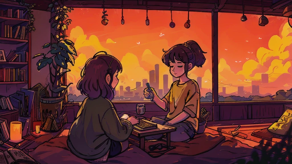 lofi chill illustration 