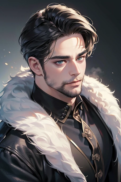 (best quality,4k,8k,highres,masterpiece:1.2),ultra-detailed,(realistic,photorealistic,photo-realistic:1.37),30 year old man,3 day beard,handsome anime,portraits,strong,masculine,dark hair,sharp jawline,mesmerizing eyes,perfectly styled hair,cool anime outfit,confident expression,vibrant colors,dynamic lighting