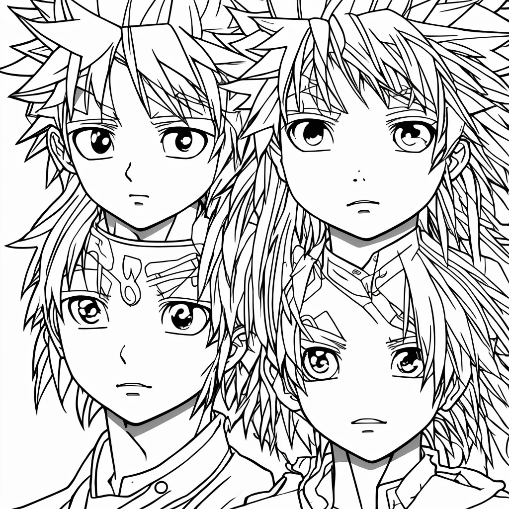 drawing of a person, clean anime outlines, outlined!!!, outlined, anime style character, flat anime style shading, lineart simples, retrato de killua zoldyck, thick vector line art, intense line art, in anime style, Inspired by Taiyo Matsumoto, minimalist line art